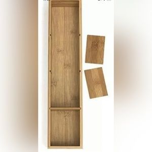 Lipper International 8884 Bamboo Wood 4-Part Drawer Organizer SEALED